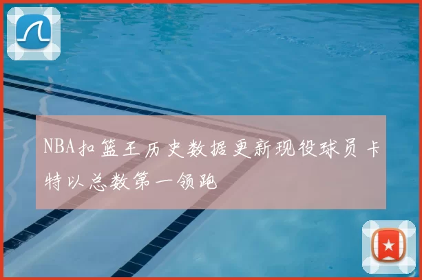 NBA扣篮王历史数据更新现役球员卡特以总数第一领跑