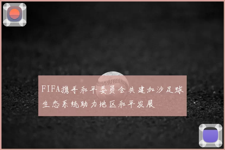 FIFA携手和平委员会共建加沙足球生态系统助力地区和平发展